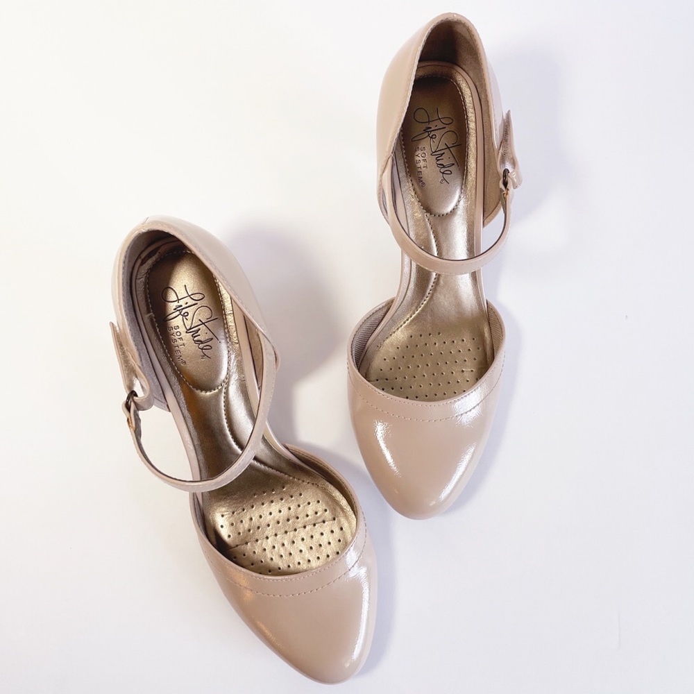 Life Stride Penelope Nude D’Orsay Patent Pump 8.5W